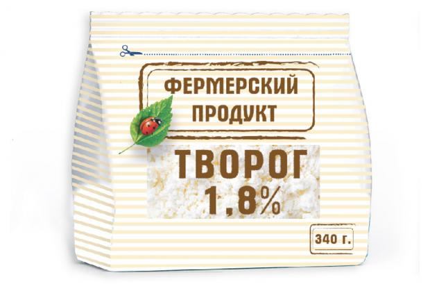 фото Творог фермерский продукт 1,8% 340 г