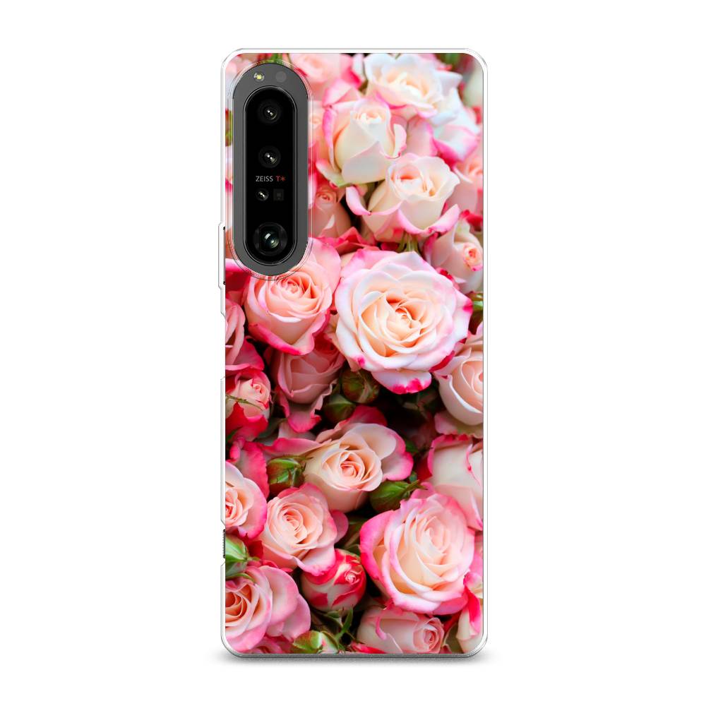 

Чехол на Sony Xperia 1 IV "Много роз", Розовый, 55150-2