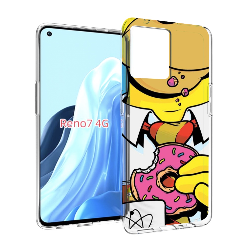 

Чехол MyPads Пончик для OPPO RENO 7 4G, Прозрачный, Tocco