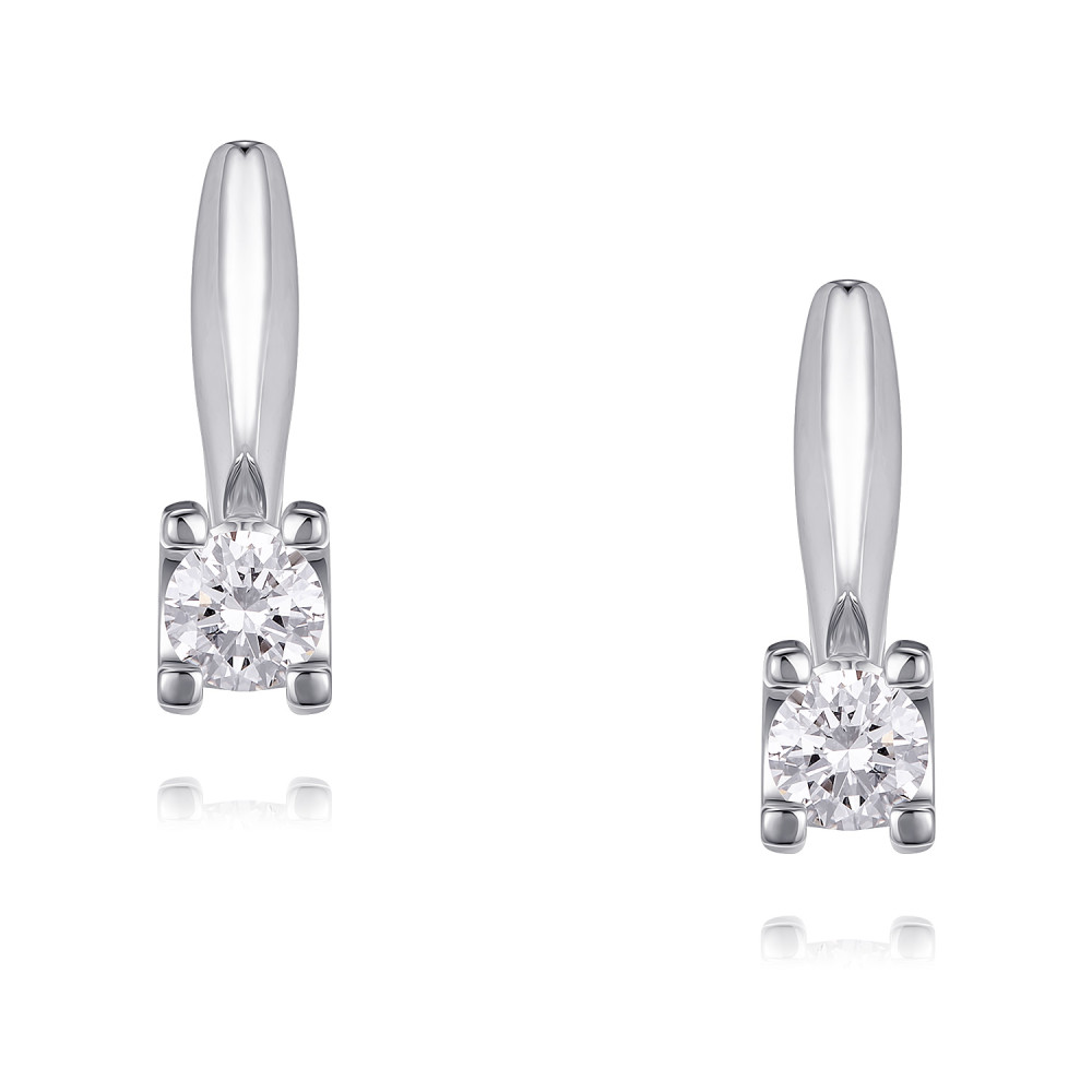 

Серьги из белого золота ADAMAS 24041500/01-А51Д-41, бриллиант, 24041500/01-А51Д-41