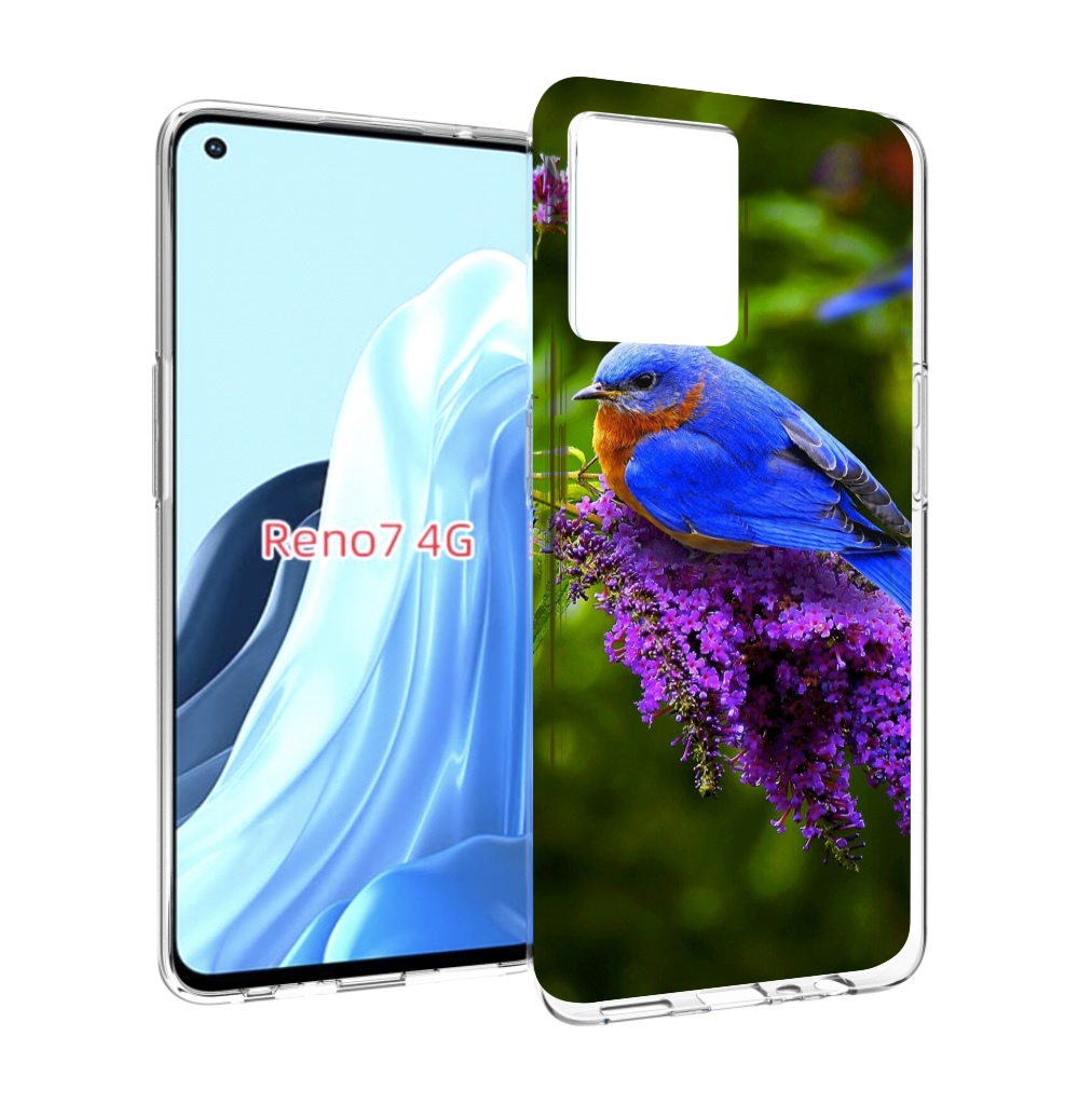 

Чехол MyPads Птица-сиреневая для OPPO RENO 7 4G, Прозрачный, Tocco