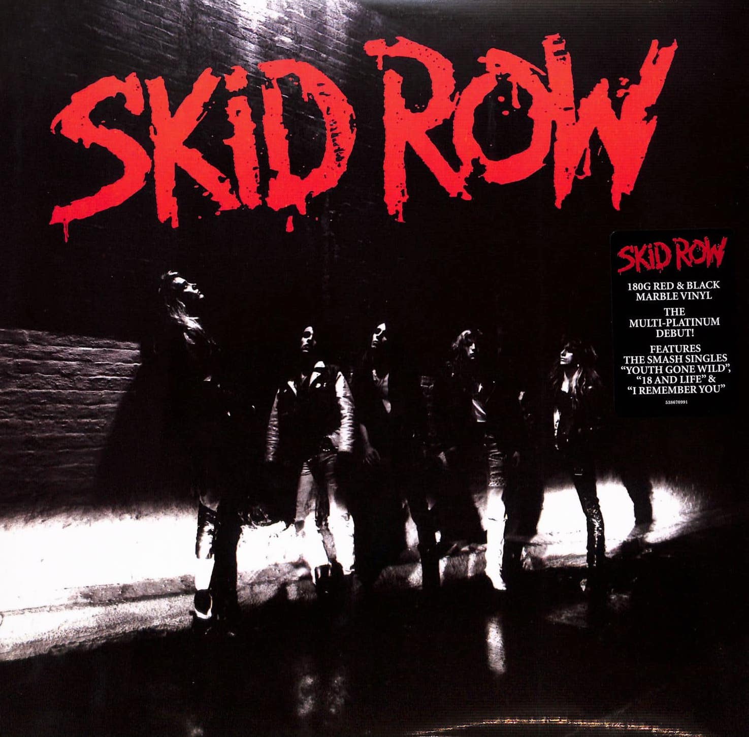 Skid Row Skid Row (Red & Black Marble Vinyl) LP 600021324984