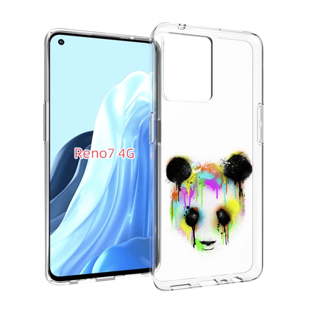 

Чехол MyPads Радужная панда для OPPO RENO 7 4G, Прозрачный, Tocco