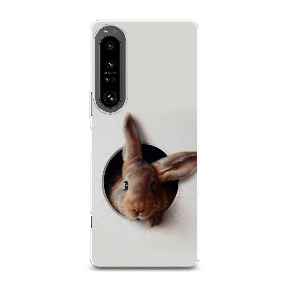 

Чехол на Sony Xperia 1 IV "Любопытный кролик", Серый;коричневый, 55150-1