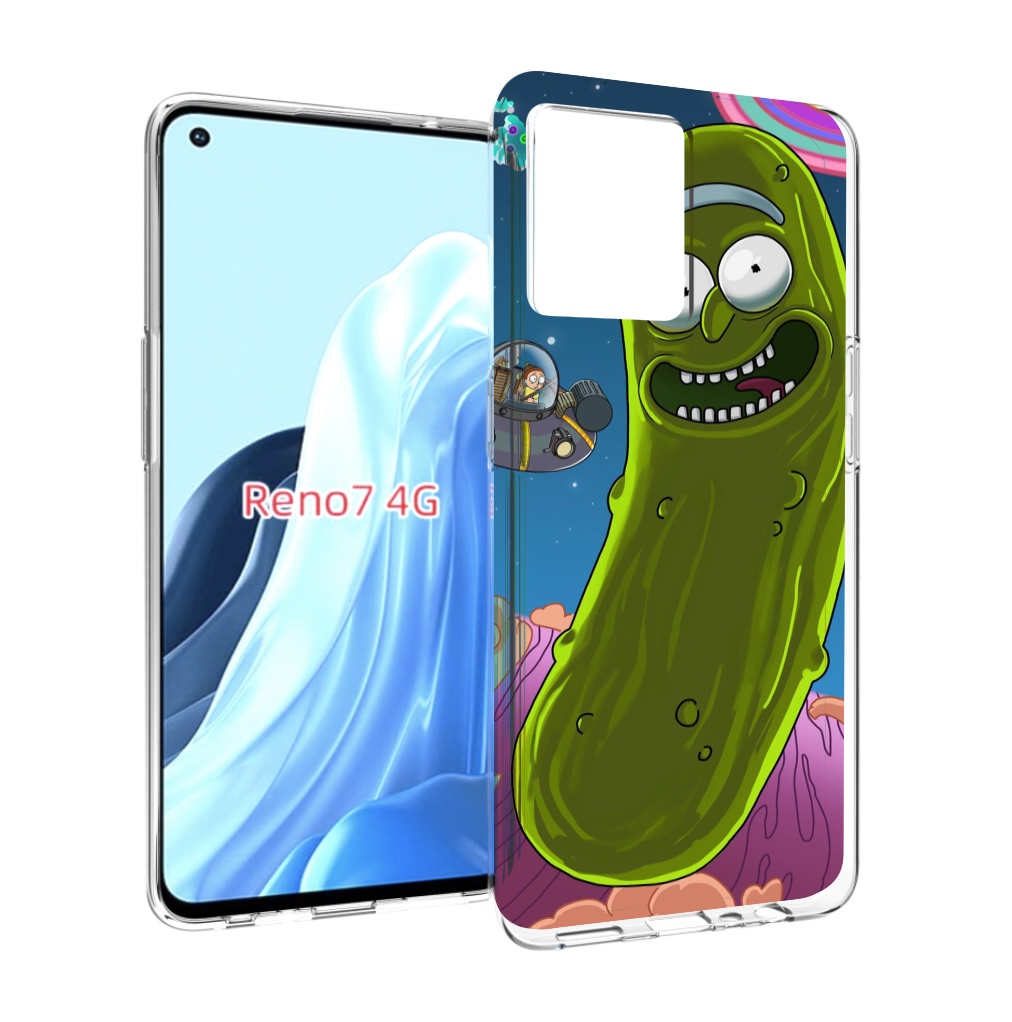 

Чехол MyPads Рик огурец для OPPO RENO 7 4G, Прозрачный, Tocco