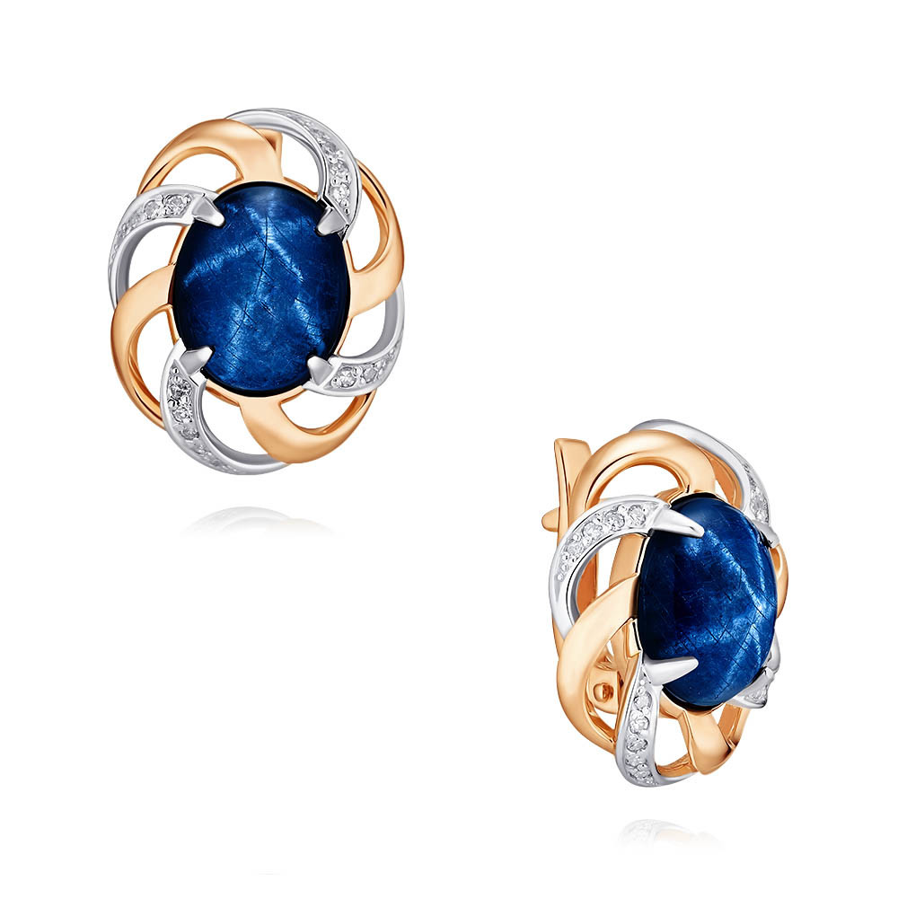 

Серьги из красного золота ADAMAS 24028722/01-А50Д-432, бриллиант/сапфир, 24028722/01-А50Д-432