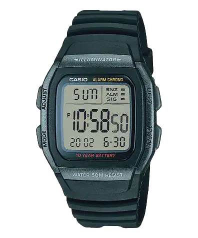 фото Наручные часы мужские casio w-96h-1b черные