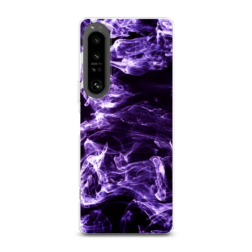 

Чехол на Sony Xperia 1 IV "Фиолетовый дым", Фиолетовый;белый;черный, 55150-3