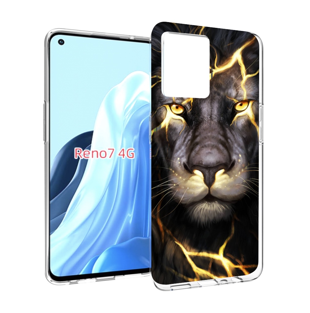 

Чехол MyPads Светящийся-лев мужской для OPPO RENO 7 4G, Прозрачный, Tocco