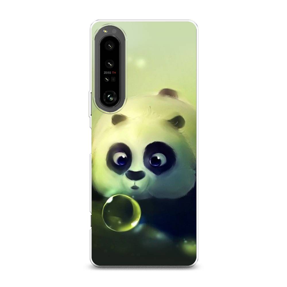 

Чехол на Sony Xperia 1 IV "Малыш панды", Зеленый;черный;серый, 55150-1