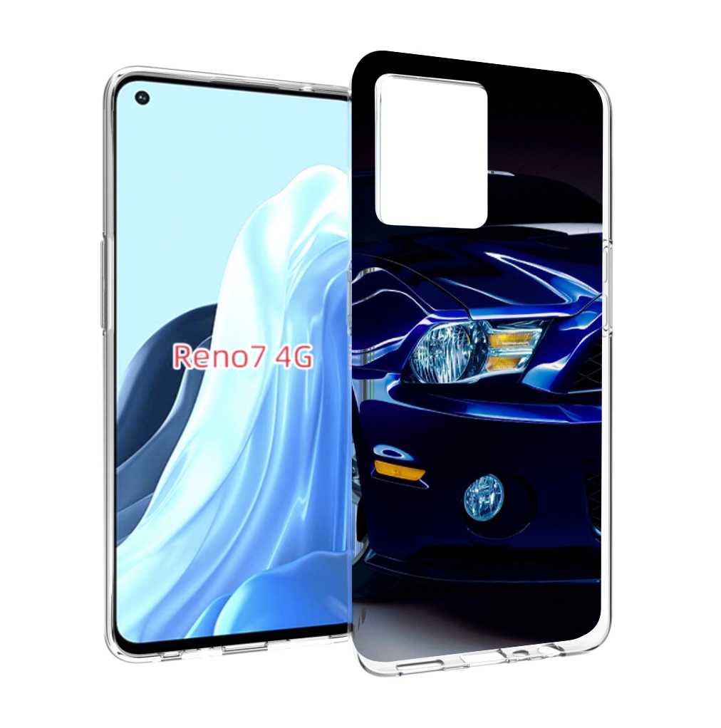 

Чехол MyPads Синяя-машина для OPPO RENO 7 4G, Прозрачный, Tocco