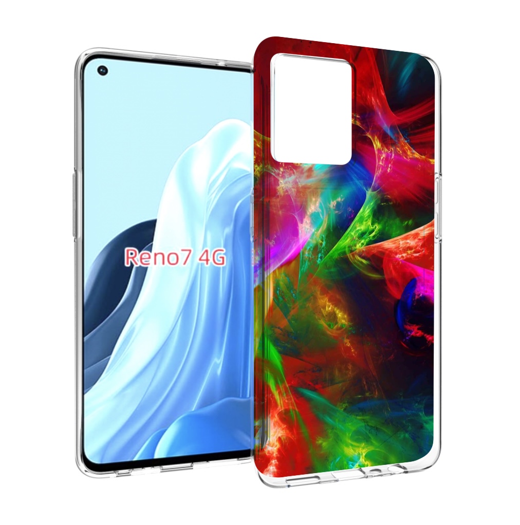 

Чехол MyPads Сияние-красок для OPPO RENO 7 4G, Прозрачный, Tocco