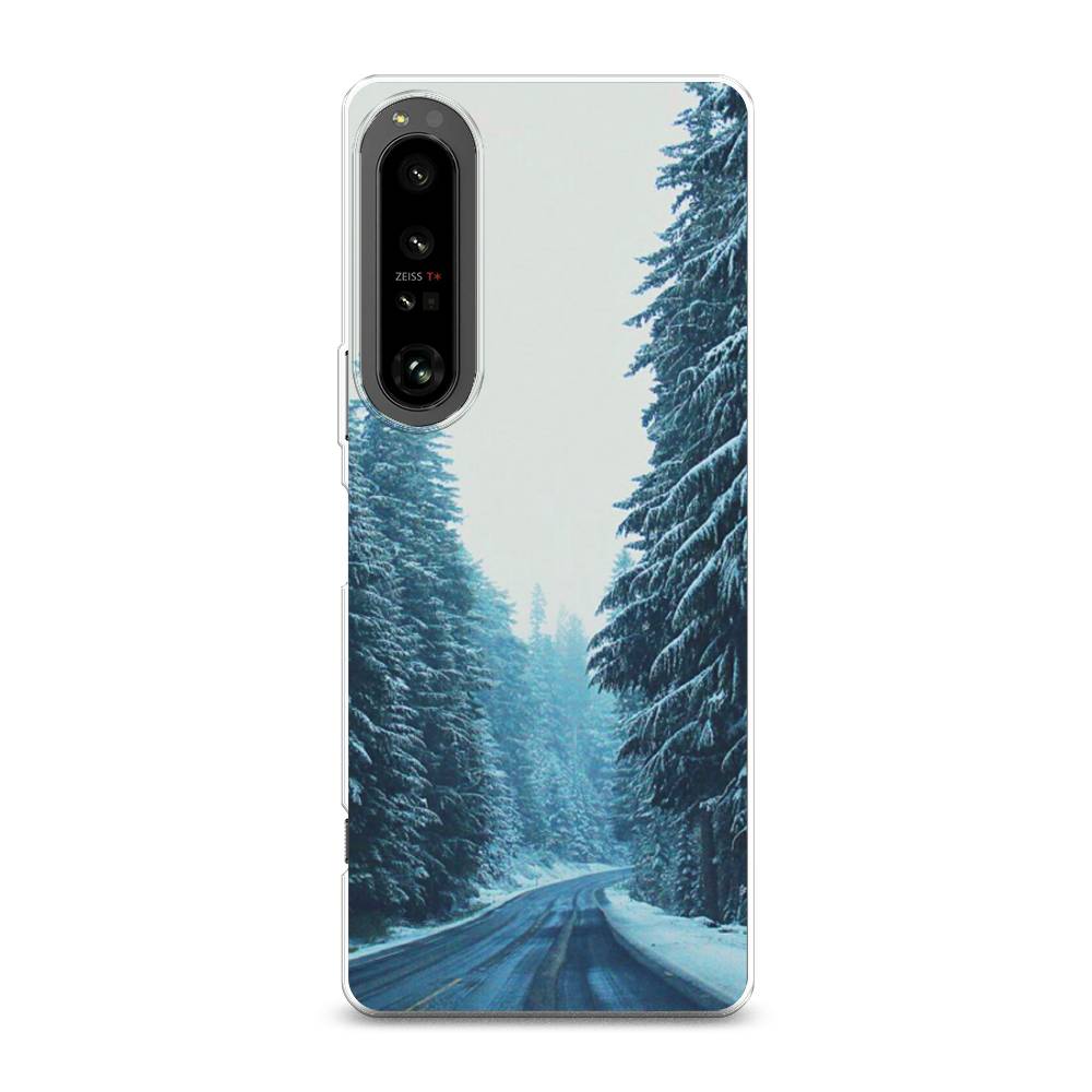 

Чехол на Sony Xperia 1 IV "Зима 9", Бежевый;голубой;черный, 55150-2