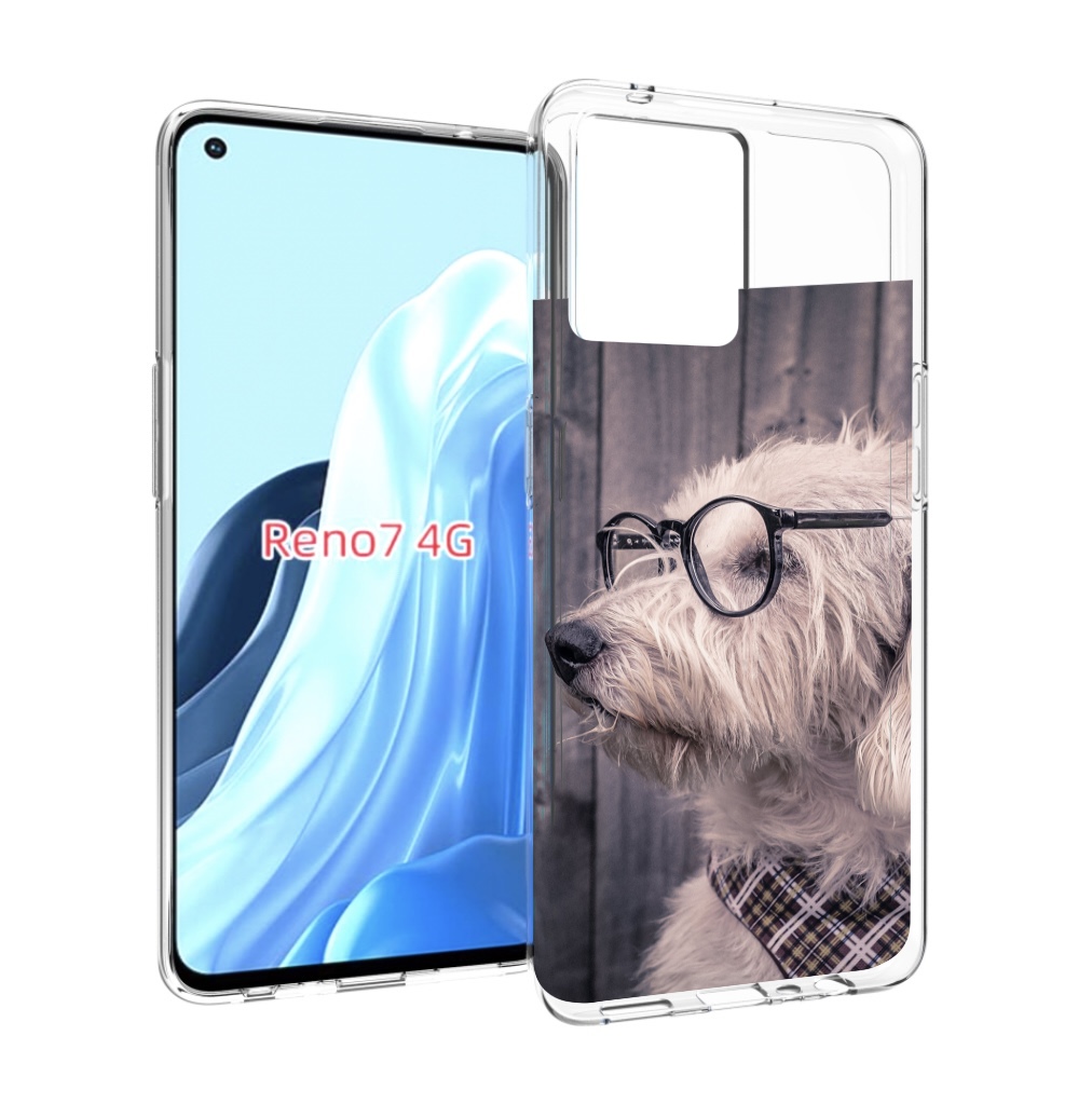 

Чехол MyPads Собака-в-очках для OPPO RENO 7 4G, Прозрачный, Tocco