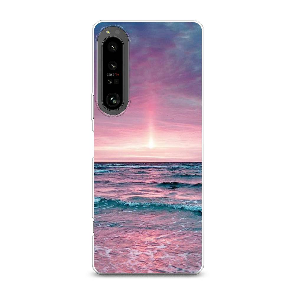 

Чехол на Sony Xperia 1 IV "Восход 3", Розовый;голубой, 55150-2
