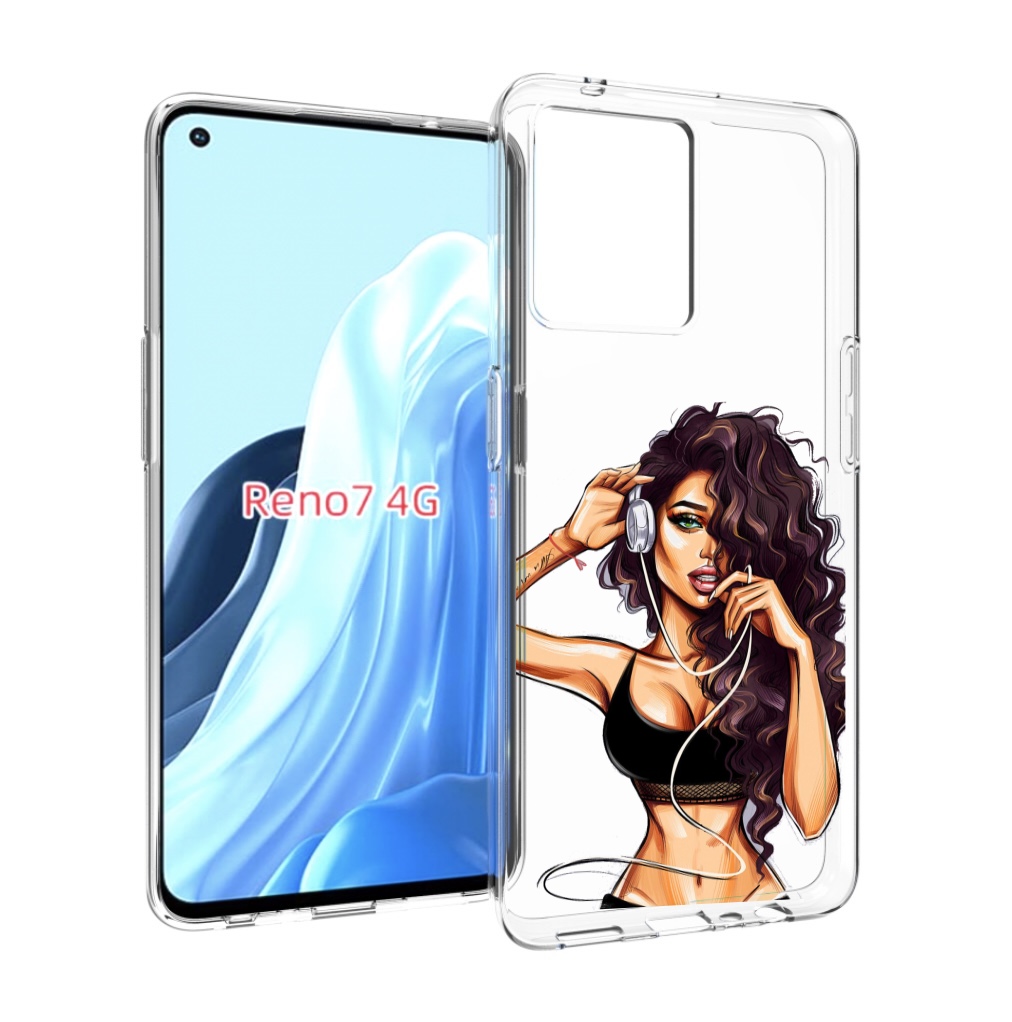 

Чехол MyPads Спортивная-девушка женский для OPPO RENO 7 4G, Прозрачный, Tocco