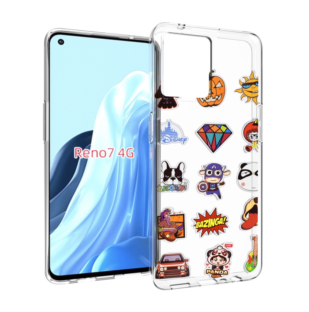 

Чехол MyPads Стикеры-2 для OPPO RENO 7 4G, Прозрачный, Tocco