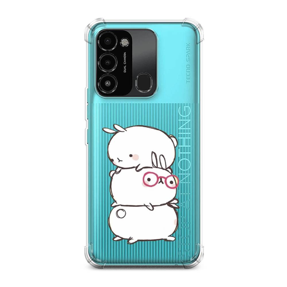 

Чехол Awog на Tecno Spark 8C / Техно Спарк 8C "Бутерброд", Розовый
