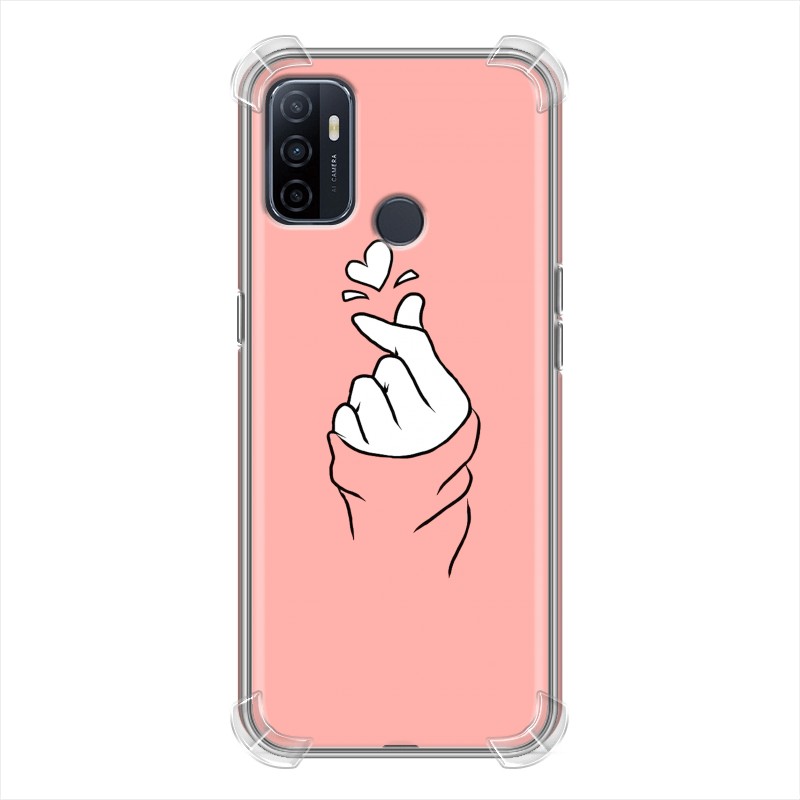 фото Дизайнерский силиконовый с усиленными углами чехол для oppo a53 любовь 100gadgets