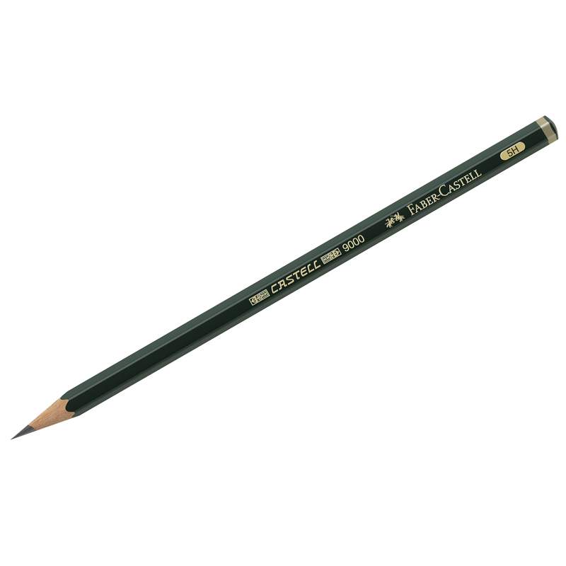 

Карандаши чернографитные FABER-CASTELL "Castell 9000" 5H, арт. 286124 - (12 шт.)