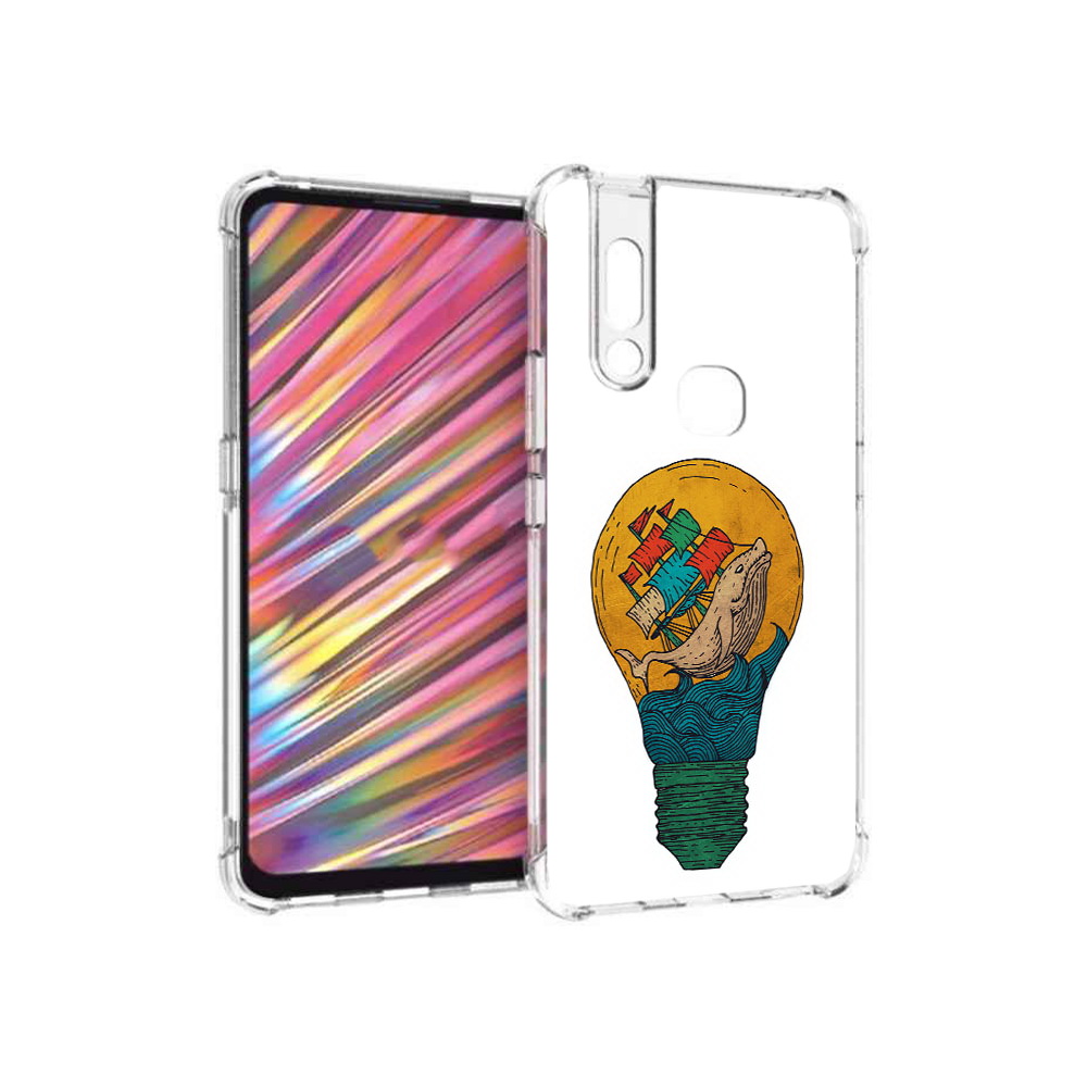 

Чехол MyPads Tocco для Vivo V15 кит в лампочке с парусами (PT127905.397.387), Прозрачный, Tocco