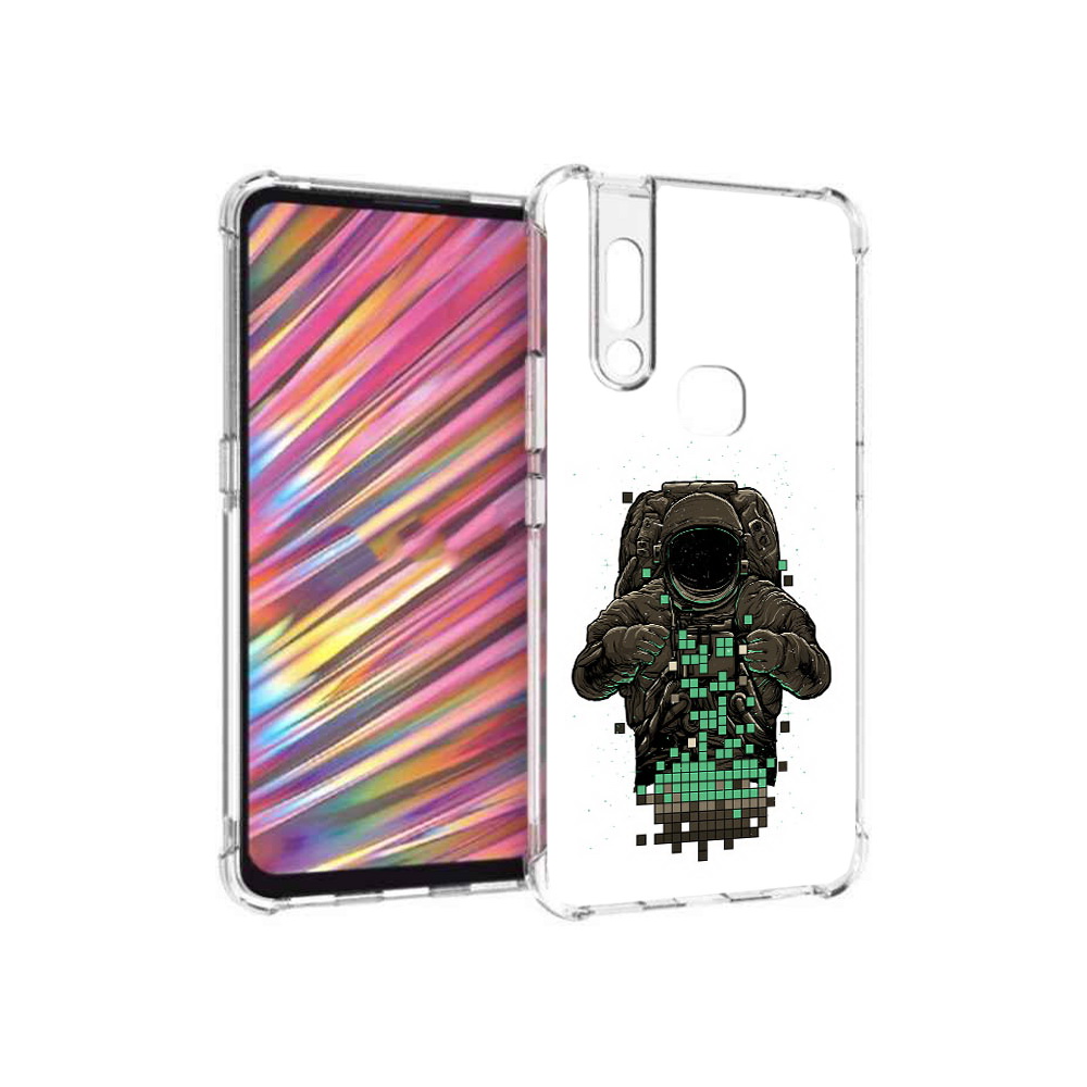 

Чехол MyPads Tocco для Vivo V15 космонавт с пикселями (PT127905.397.394), Прозрачный, Tocco