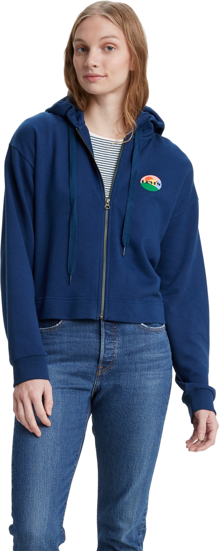 

Толстовка женская Levi's 37717 синяя XS, Синий, 37717