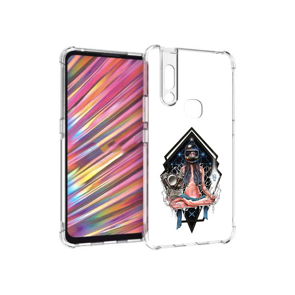 

Чехол MyPads Tocco для Vivo V15 красивая девушка в шлеме (PT127905.397.406), Прозрачный, Tocco