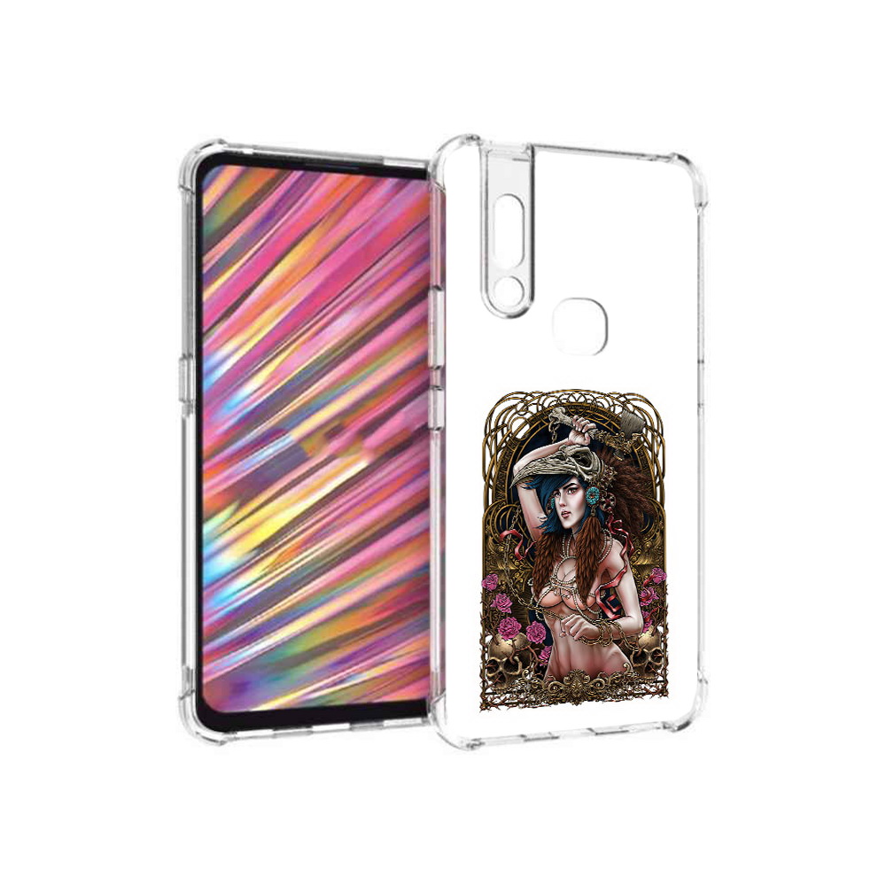 

Чехол MyPads Tocco для Vivo V15 красивая девушка рисунок (PT127905.397.407), Прозрачный, Tocco