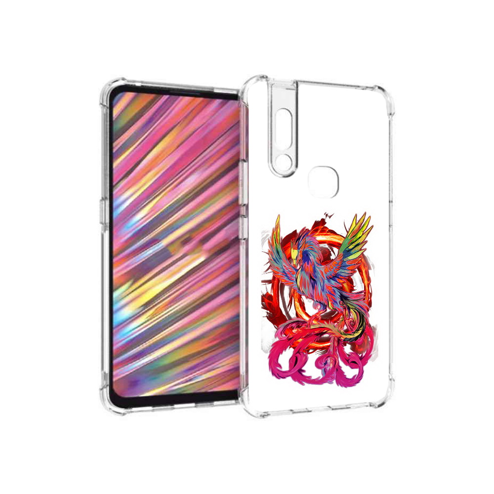 

Чехол MyPads Tocco для Vivo V15 красочный феникс (PT127905.397.414), Прозрачный, Tocco