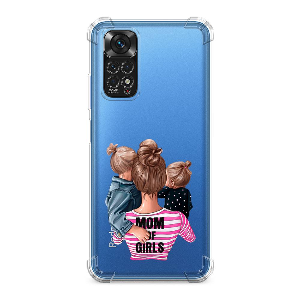 

Чехол Awog на Xiaomi Redmi Note 11 4G Global "Mom of Girls", Синий;розовый;черный
