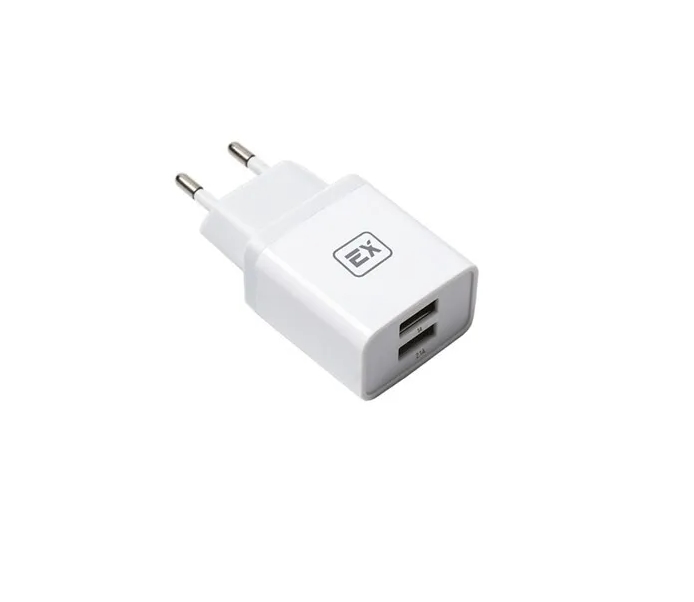 фото Сетевое зарядное устройство exployd classic 3,1 a 2-usb white ex-z-611