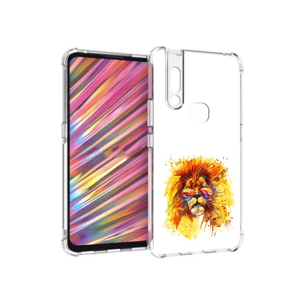 

Чехол MyPads Tocco для Vivo V15 лев в очках (PT127905.397.436), Прозрачный, Tocco