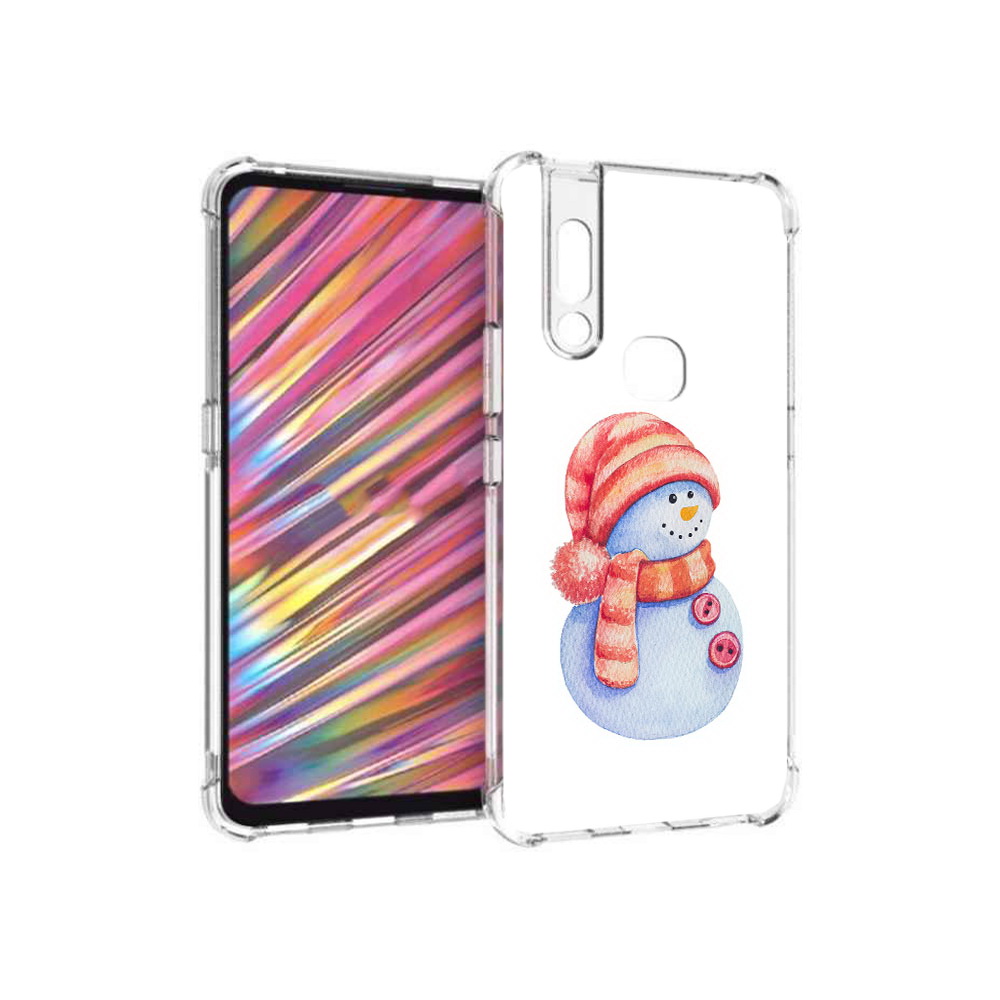 

Чехол MyPads Tocco для Vivo V15 Веселый снеговик (PT127905.397.44), Прозрачный, Tocco
