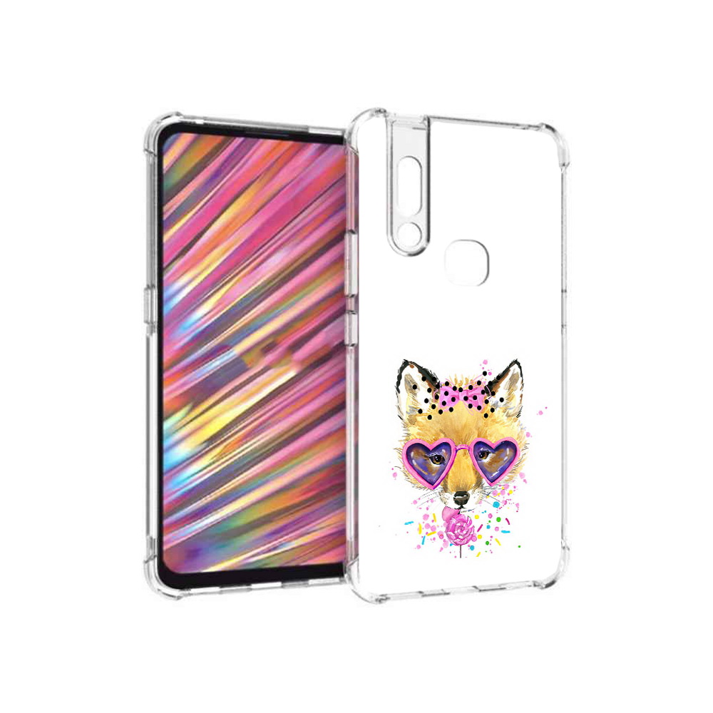

Чехол MyPads Tocco для Vivo V15 лисенок с бантиком (PT127905.397.441), Прозрачный, Tocco