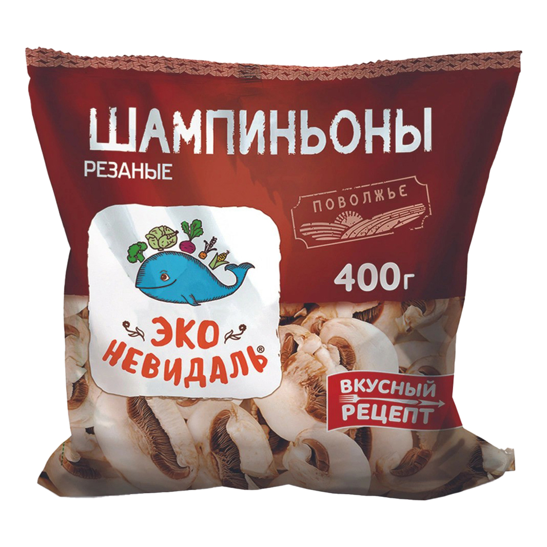 

Грибы Эко невидаль шампиньоны резаные замороженные 400 г