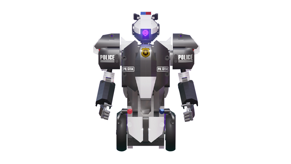 Конструктор Робот-полицейский на радиоуправлении Mould King 13114