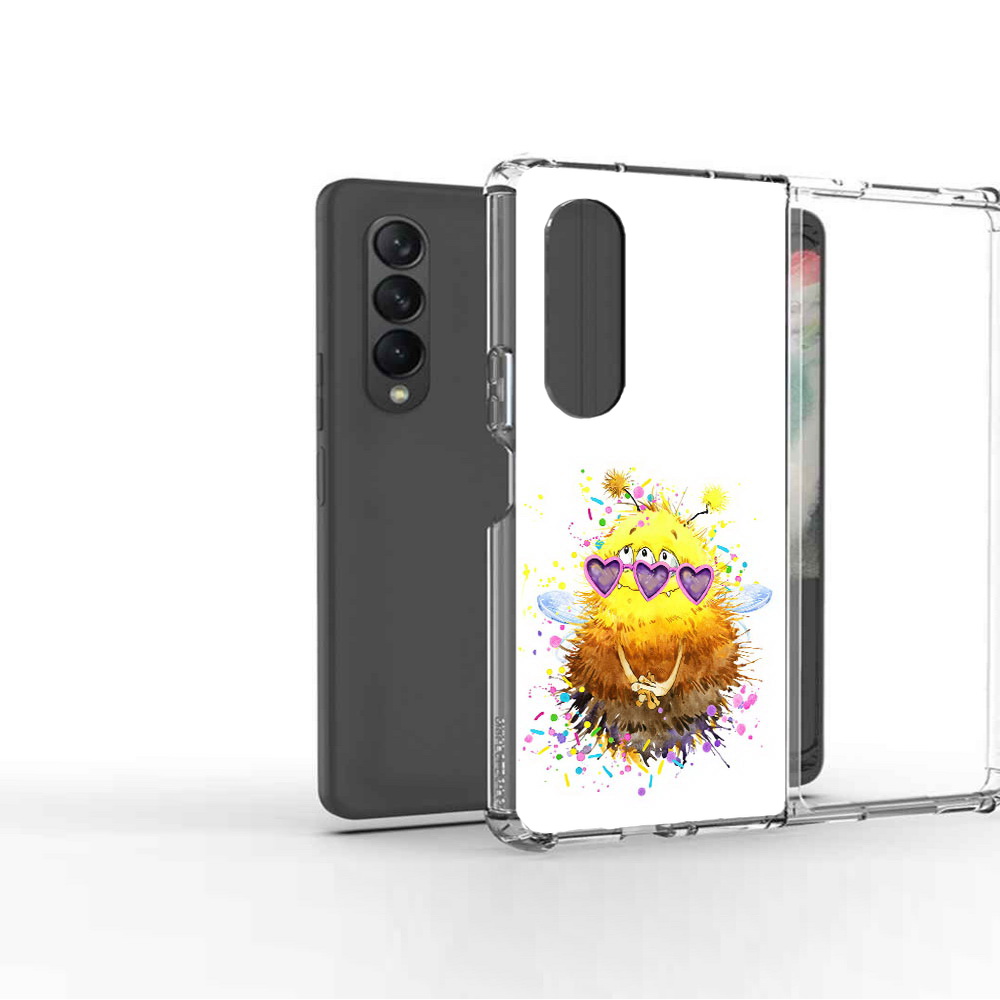 

Чехол MyPads Tocco для Samsung Galaxy Z Fold2 Пушитый шмель, Прозрачный, Tocco