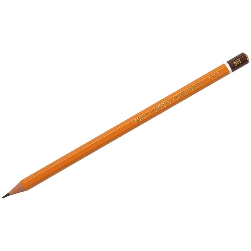 

Карандаши чернографитные KOH-I-NOOR "1500" 9H, арт. 310341 - (12 шт.)