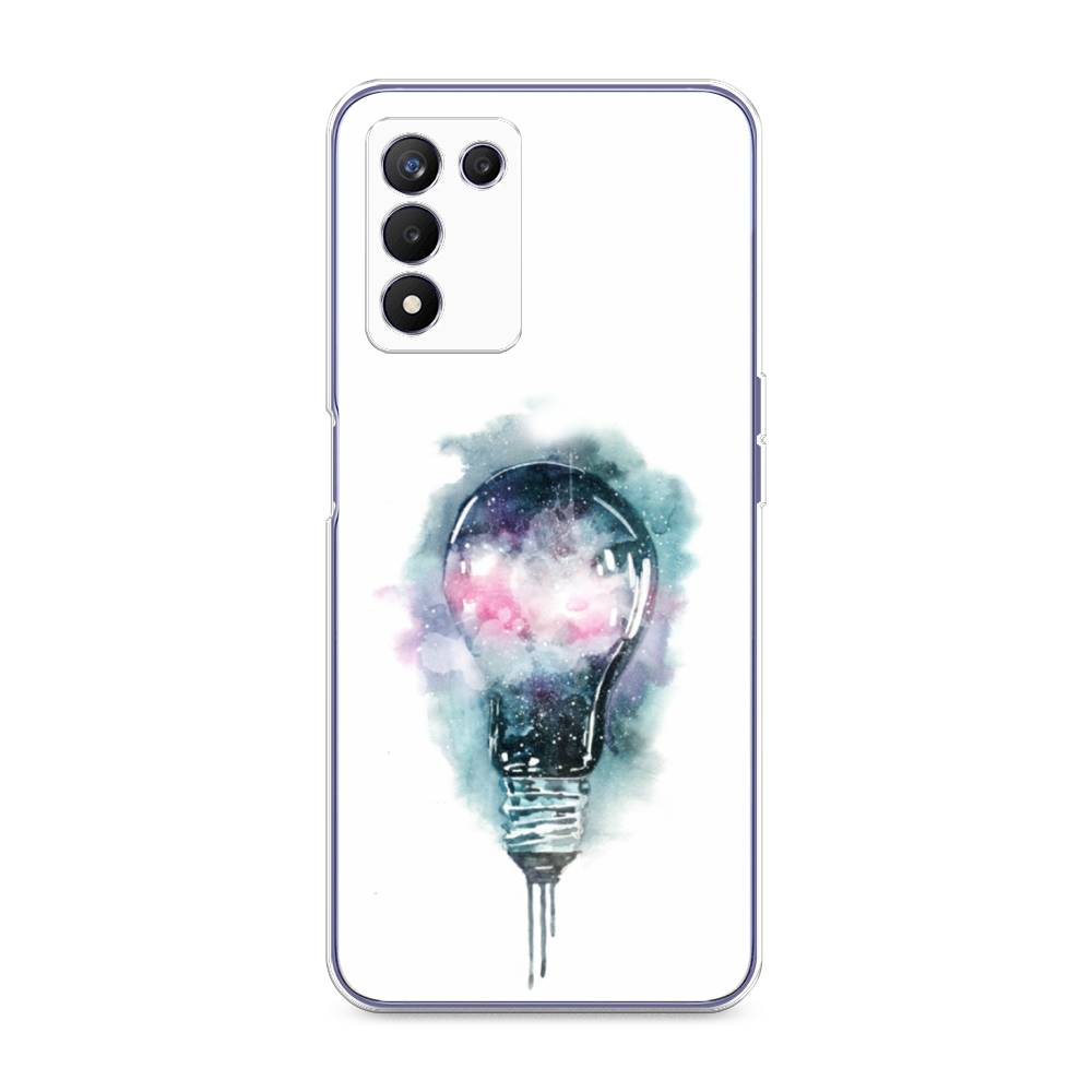 

Чехол на Realme Q3s "Волшебная лампа", Белый;серый, 257950-4