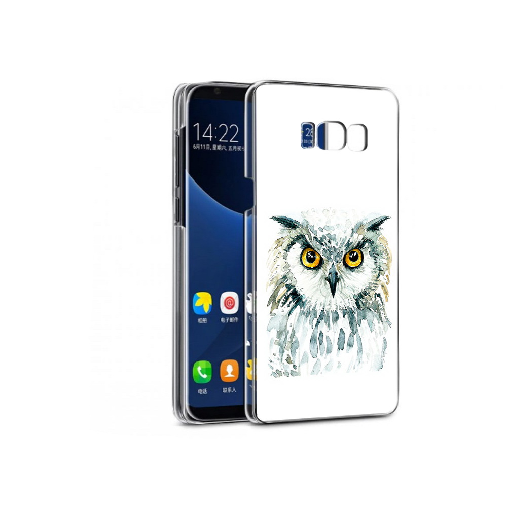 

Чехол MyPads Tocco для Samsung Galaxy S7 Серьезная сова (PT40116.513.156), Прозрачный, Tocco