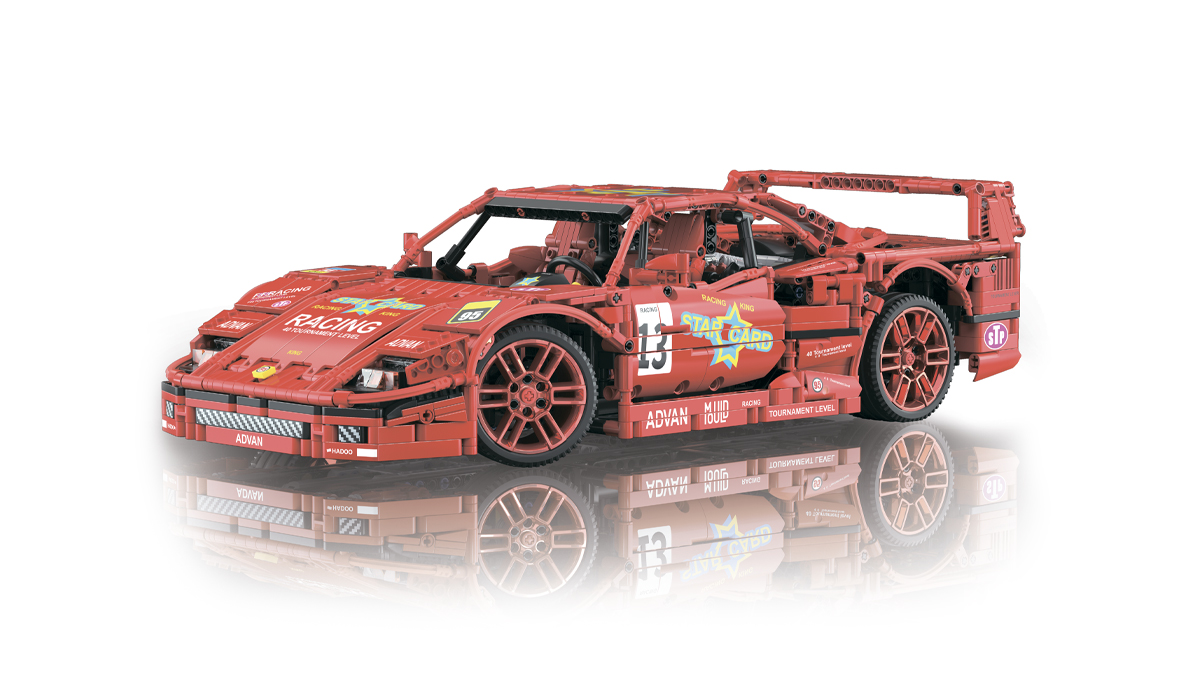 Конструктор спортивный автомобиль Ferrari F40 LM 1:10 Mould King 13095 спортивный автомобиль bruder roadster c фигуркой и велосипедом