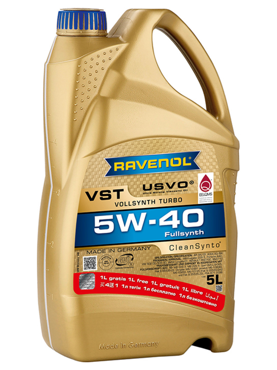 

Моторное масло Ravenol синтетическое Vst 5W40 5л