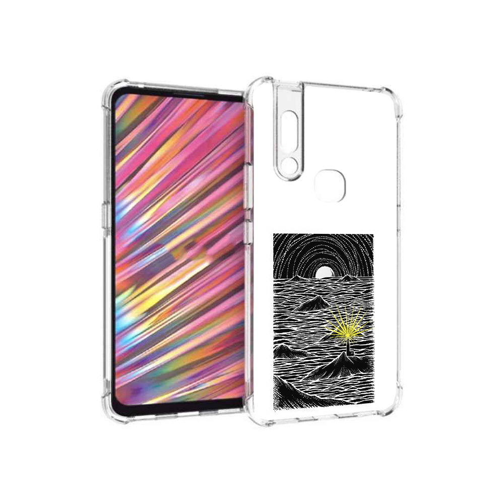 

Чехол MyPads Tocco для Vivo V15 маяк в черно белом море (PT127905.397.460), Прозрачный, Tocco