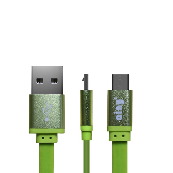 фото Кабель ainy fa-047h micro usb green