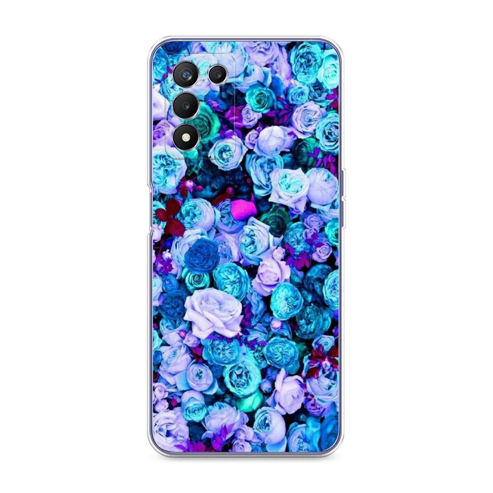 

Чехол на Realme Q3s "Цветочный ковер", Фиолетовый, 257950-2