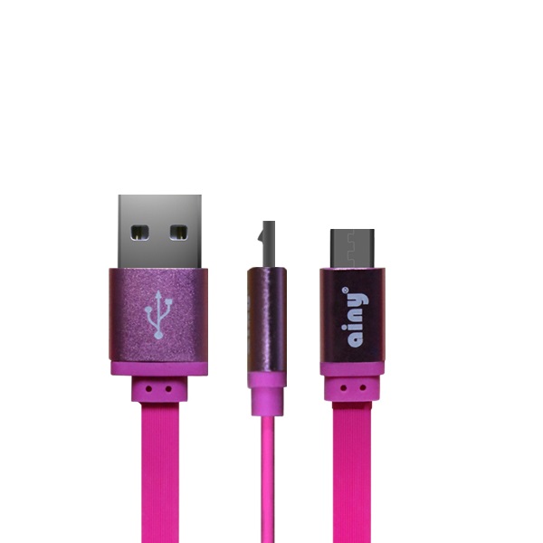 фото Кабель ainy fa-047j micro usb pink