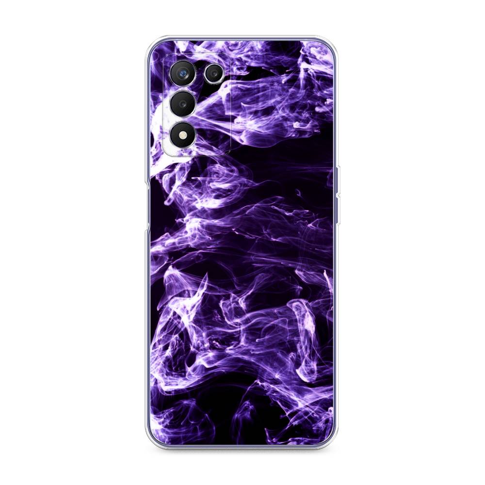

Чехол на Realme Q3s "Фиолетовый дым", Фиолетовый;белый;черный, 257950-3