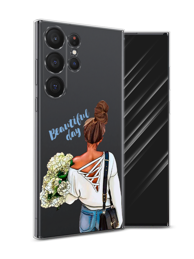 

Чехол Awog на Samsung Galaxy S23 Ultra 5G "Beautiful day vector", Коричневый;белый;зеленый, 2107550-6