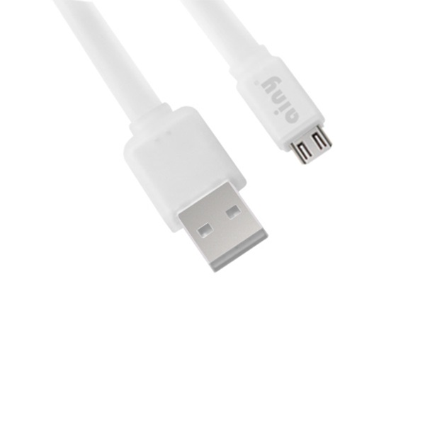 

Кабель Ainy с двусторонним USB-коннектором Micro USB White 1 м